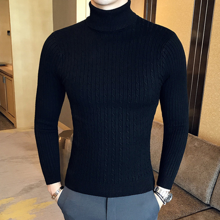 Suéter de cuello alto para hombre