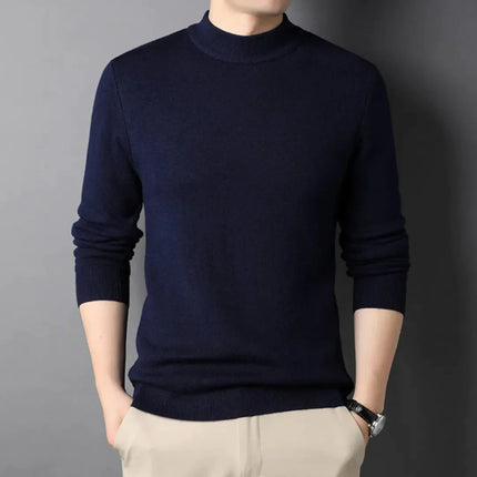Suéter de cuello alto slim para hombre