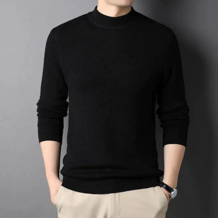 Suéter de cuello alto slim para hombre