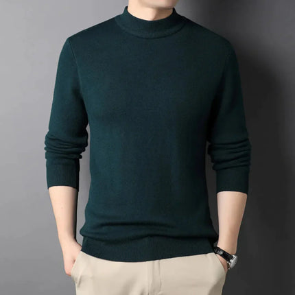Suéter de cuello alto slim para hombre
