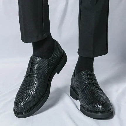 Zapatos de vestir de piel trenzada - Comodidad y estilo